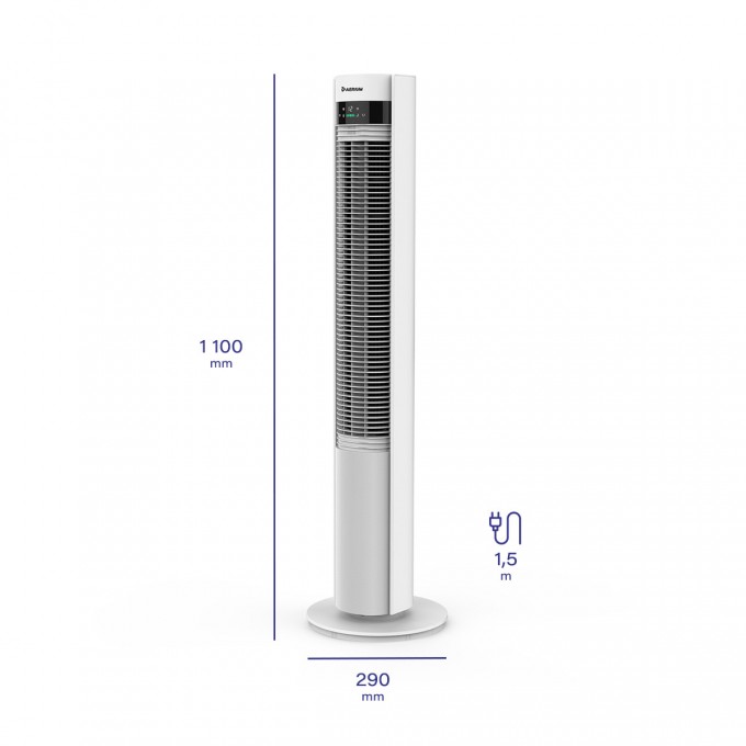 Toranjski ventilator AERIUM SilentTower IonWIFI AF500