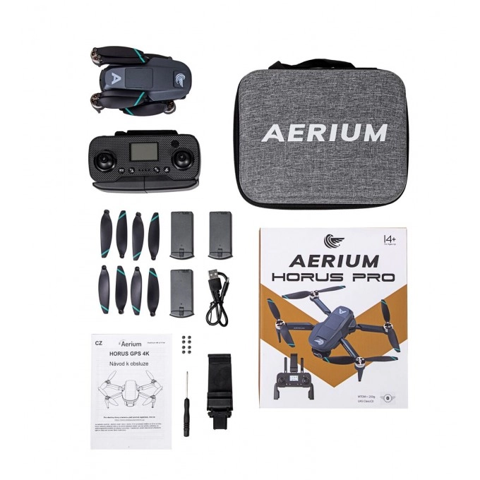 Dron AERIUM HORUS PRO GPS 4K - 3 baterije