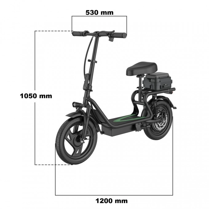 Električni romobil AERIUM AOVO PRO COMFORT V2 (2026) crni
