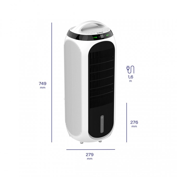 Hladnjak zraka, pročišćivač zraka, ovlaživač i ventilator AERIUM TotalCare 4in1 H13WIFI Hladnjak zraka, pročišćivač zraka, ovlaživač i ventilator AERIUM TotalCare 4in1 H13WIFI